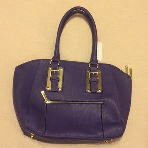 NWT! Charming Charlie Purple Satchel
